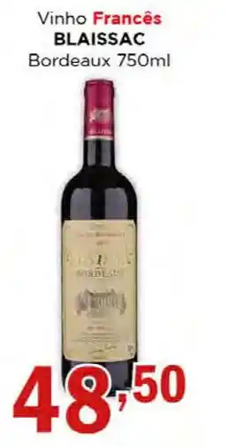 Supermercados Mundial Vinho Francês BLAISSAC Bordeaux 750ml oferta