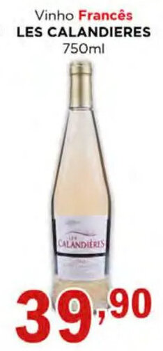 Supermercados Mundial Vinho Francês LES CALANDIERES 750ml oferta