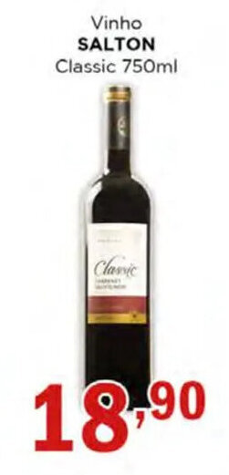 Supermercados Mundial Vinho SALTON Classic 750ml oferta