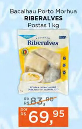 Bacalhau Porto Morhua RIBERALVES Postas 1 kg