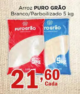 Supermercados Mundial Arroz PURO GRÃO Branco/Parboilizado 5 kg oferta