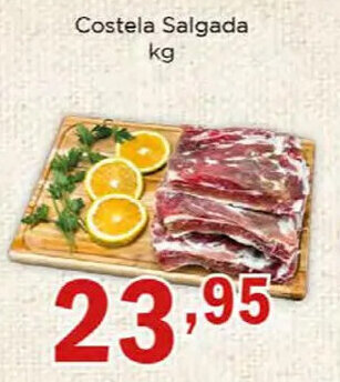 Supermercados Mundial Costela Salgada kg oferta