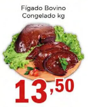 Supermercados Mundial Fígado Bovino Congelado kg oferta