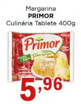 Supermercados Mundial Margarina PRIMOR Culinária Tablete 400g oferta