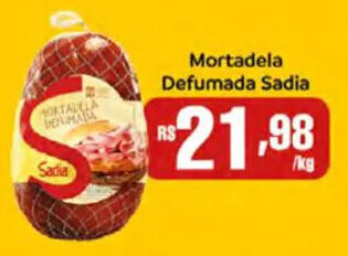 Supermercados Mundial Mortadela Defumada Sadia oferta