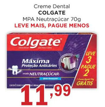 Supermercados Mundial Creme Dental COLGATE MPA Neutraçúcar 70g LEVE MAIS, PAGUE MENOS oferta
