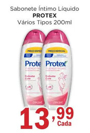 Supermercados Mundial Sabonete Íntimo Líquido PROTEX Vários Tipos 200ml oferta