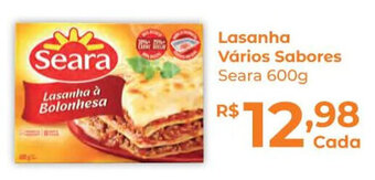 Supermercados Mundial Lasanha Vários Sabores Seara 600g oferta