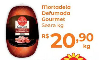 Supermercados Mundial Mortadela Defumada Gourmet Seara kg oferta