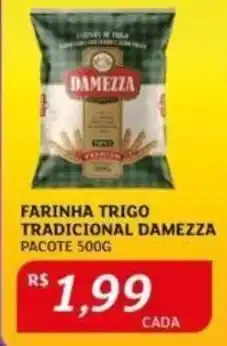 Assaí Atacadista FARINHA TRIGO TRADICIONAL DAMEZZA PACOTE 500G oferta