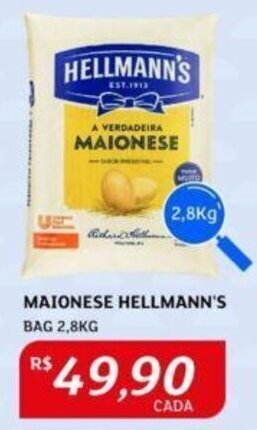 Assaí Atacadista MAIONESE HELLMANN'S BAG 2,8KG oferta
