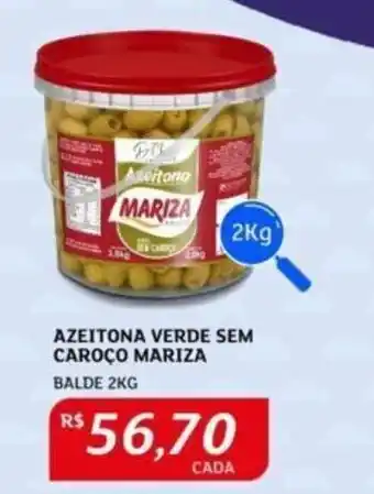 Assaí Atacadista AZEITONA VERDE SEM CAROÇO MARIZA BALDE 2KG oferta