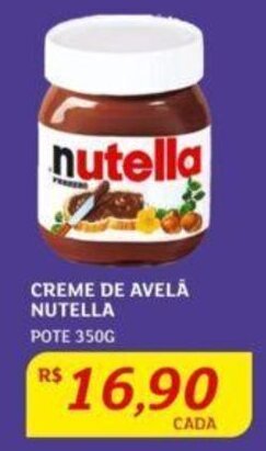 CREME DE AVELÃ NUTELLA POTE 350G
