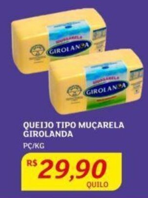 Assaí Atacadista QUEIJO TIPO MUÇARELA GIROLANDA PC/KG oferta