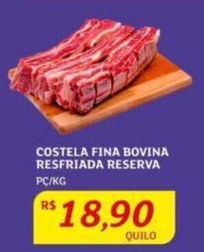 Assaí Atacadista COSTELA FINA BOVINA RESFRIADA RESERVA PC/KG oferta