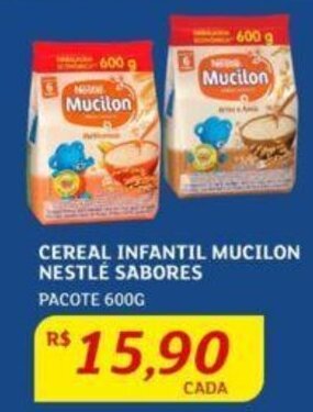 Assaí Atacadista CEREAL INFANTIL MUCILON NESTLE SABORES PACOTE 600G oferta