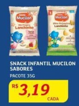 Assaí Atacadista SNACK INFANTIL MUCILON SABORES PACOTE 35G oferta