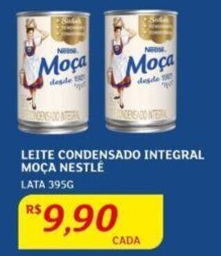 Assaí Atacadista LEITE CONDENSADO INTEGRAL MOÇA NESTLÉ LATA 395G oferta