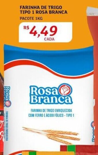 Assaí Atacadista FARINHA DE TRIGO TIPO 1 ROSA BRANCA PACOTE 1KG oferta