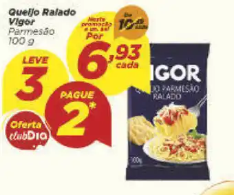 Dia Queijo Ralado Vigor 100g oferta