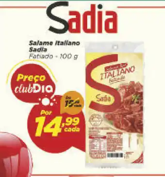 Dia Salame Italiano Sadia 100g oferta
