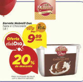 Dia Sorvete Nobrelli Duo 1.8L oferta