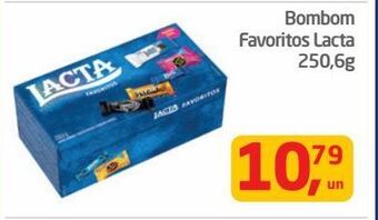Tenda Atacado Bombom favoritos lacta 250,6g oferta