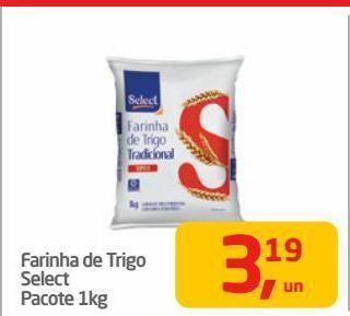 Tenda Atacado Farinha de trigo select pacote 1kg oferta