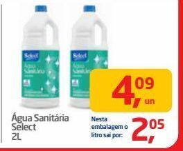 Tenda Atacado Água sanitária select 2l oferta