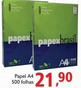 Supermercados ABC Papel a4 500 folhas oferta