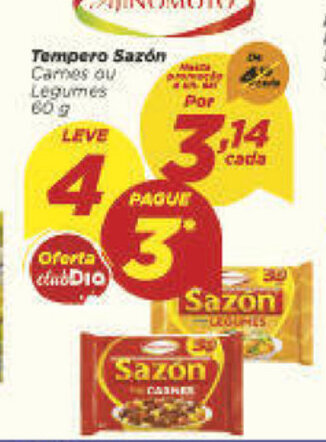 Dia Tempero Sazon 60g oferta
