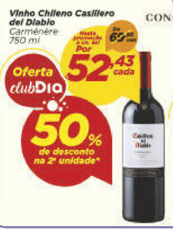 Dia Vinho Chileno Casillero del Diablo 750ml oferta
