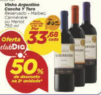 Dia Vinho Argentino Concha Y Toro 750ml oferta