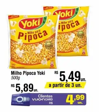 Fort Atacadista Milho Pipoca Yoki 500g oferta