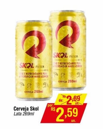 Fort Atacadista Cerveja Skol Lata 269ml oferta