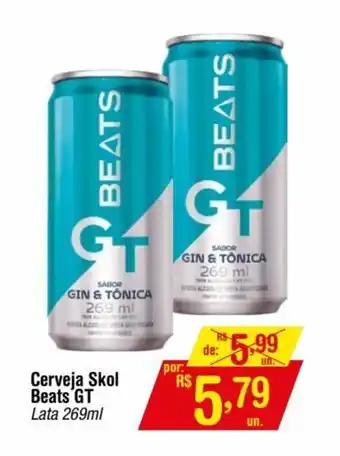 Fort Atacadista Cerveja Skol Beats GT Lata 269ml oferta