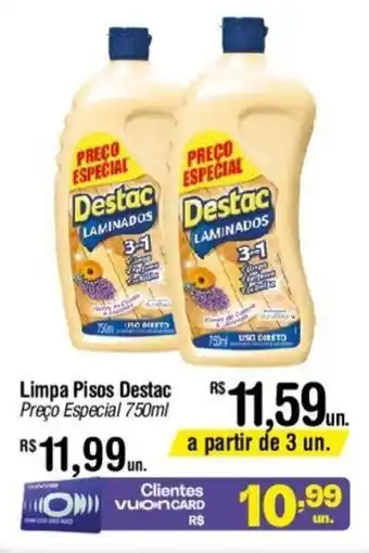 Limpa Pisos Destac Preço Especial 750ml
