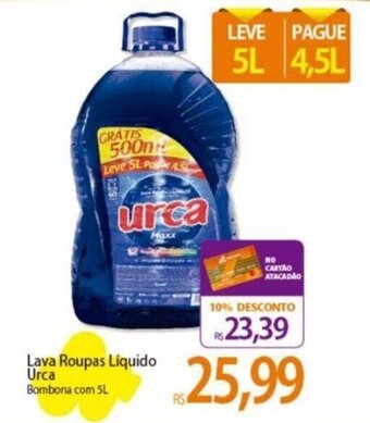 Atacadão Lava Roupas Líquido Urca Bombona com 5L oferta