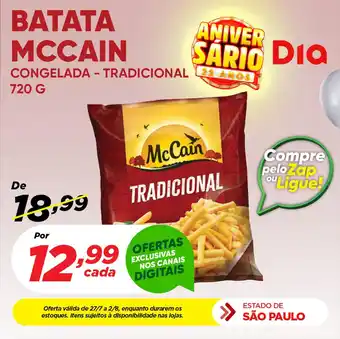 Dia BATATA MCCAIN CONGELADA - TRADICIONAL 720G oferta