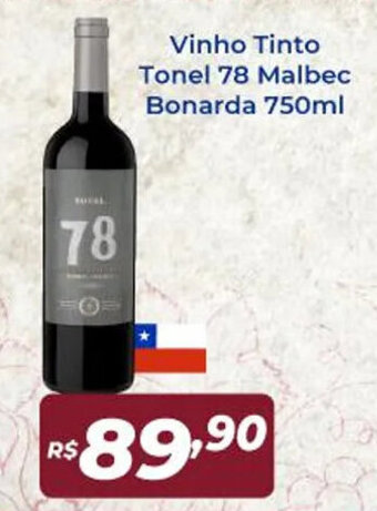 Atakarejo Vinho Tinto Tonel 78 Malbec Bonarda 750ml oferta