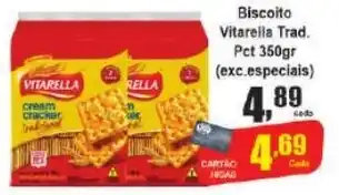 Higa's Supermercado Biscoito Vitarella Trad. Pet 350gr (exc.especiais) oferta