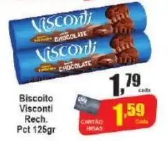 Higa's Supermercado Biscoito Visconti Rech. Pct 125gr oferta