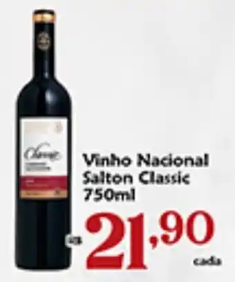Shibata Supermercados Vinho Nacional Salton Classic 750ml oferta
