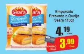 Higa's Supermercado Empanado Presunto e Queijo Seara 110gr oferta