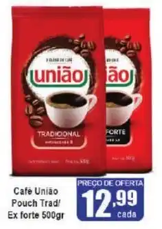 Higa's Supermercado Cafe União Pouch Trad Ex forte 500gr oferta