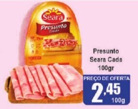 Higa's Supermercado Presunto Seara Cada 100gr oferta