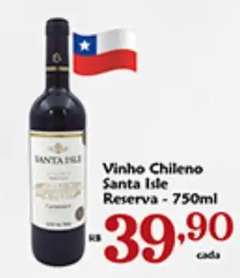 Shibata Supermercados Vinho Chileno Santa Isle Reserva - 750ml oferta