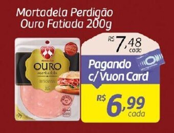 Fort Atacadista Mortadela Perdigão Ouro Fatiada 200g oferta