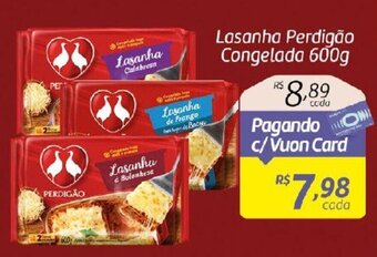 Fort Atacadista Lasanha Perdigão Congelada 600g oferta