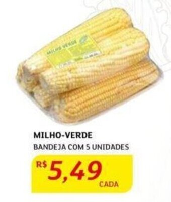 MILHO-VERDE BANDEJA COM 5 UNIDADES